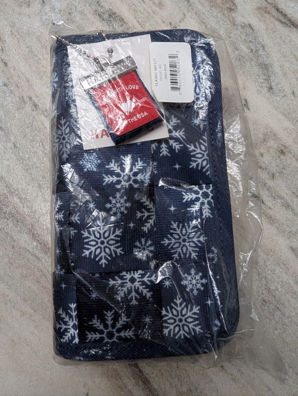Women's Navy Snowflake Wallet - Unbranded
